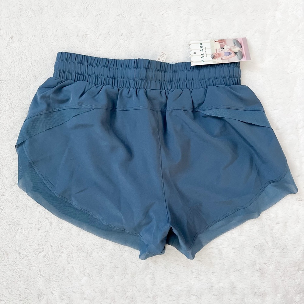 NWT- HALARA Drawstring Contrast Mesh 2-in-1 Shorts - Picture 5 of 12